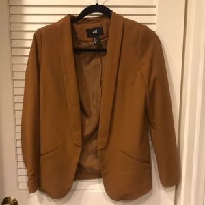 H&M Coffee Blazer Size 6